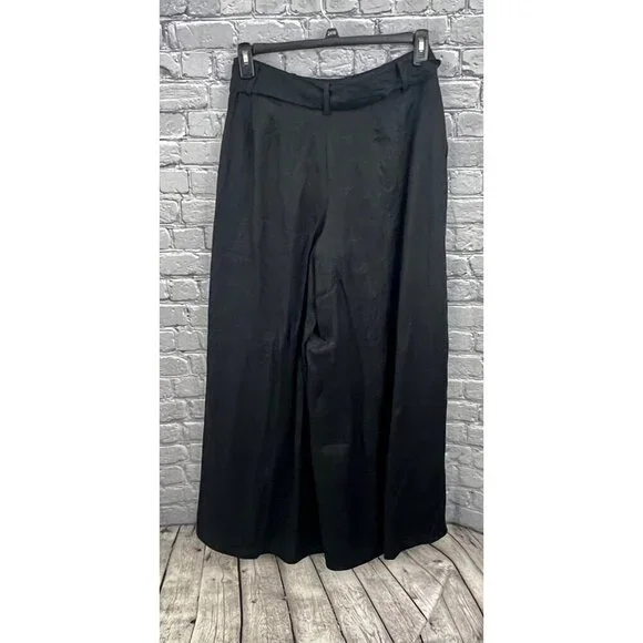 Banana Republic Meridian Black  Linen Pant with Matching Top Size S 4 - Picture 4 of 12